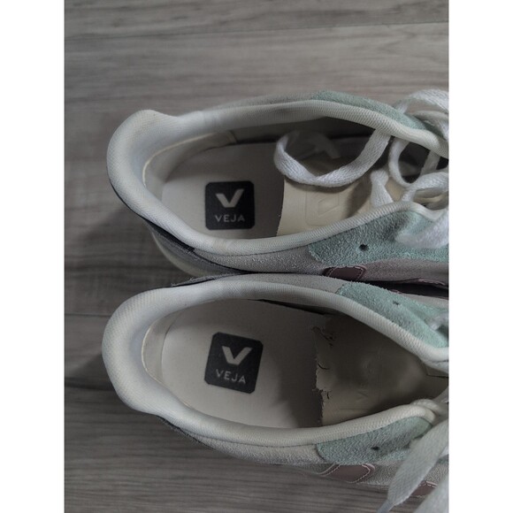 Veja V-10 Suede Trainers - Multico/Rose/Natural Women's Size 10 ( READ ) - Picture 9 of 15